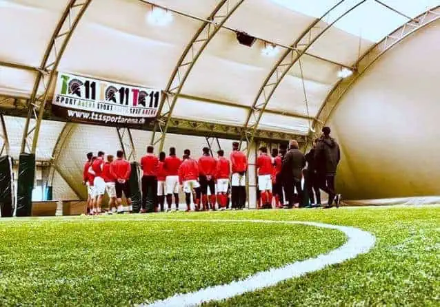Allenamento al coperto per i bianconeri