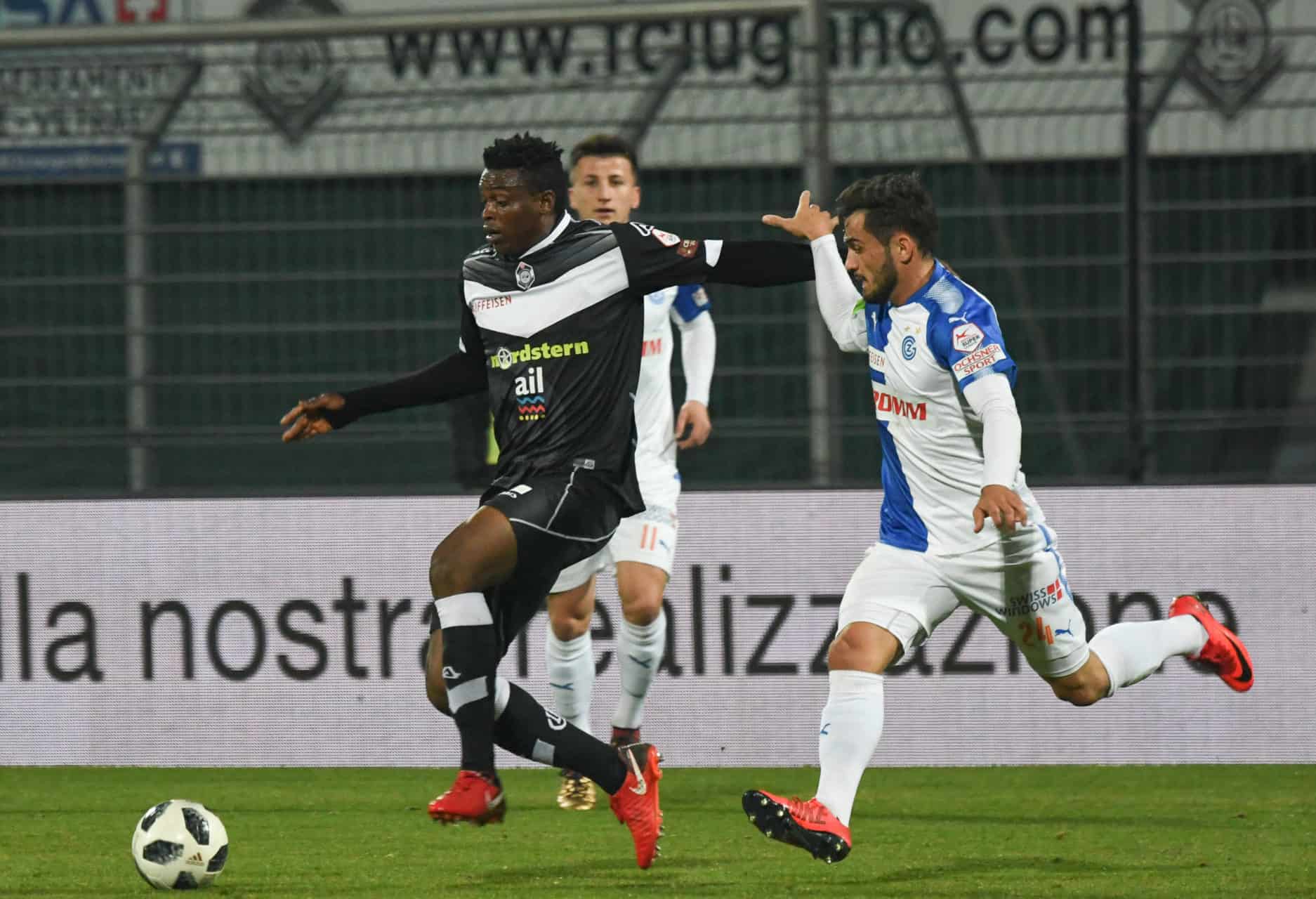 Grasshopper-Lugano primo tempo: 1-1