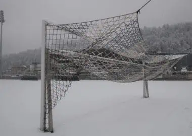 Stadio di Cornaredo innevato