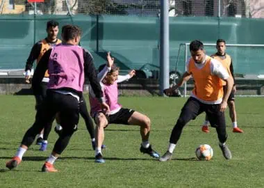 Allenamento senza i quattro nazionali