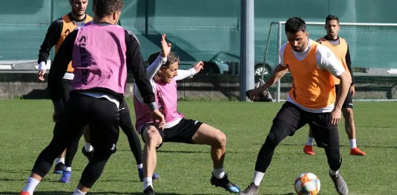 Allenamento senza i quattro nazionali