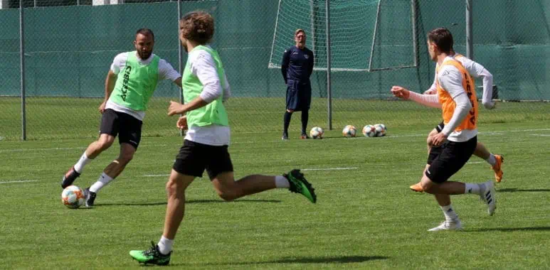 Fase difensiva al centro dell'allenamento