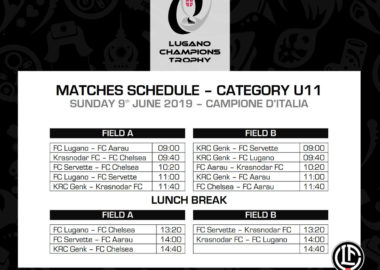 Matches Program | Trofeo Lugano Champions Trophy 2019 3