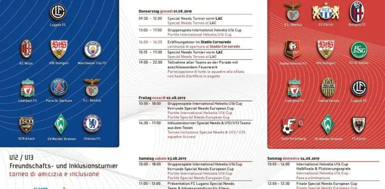 International Helvetia U16 Cup ||| 1-4 Agosto 2019