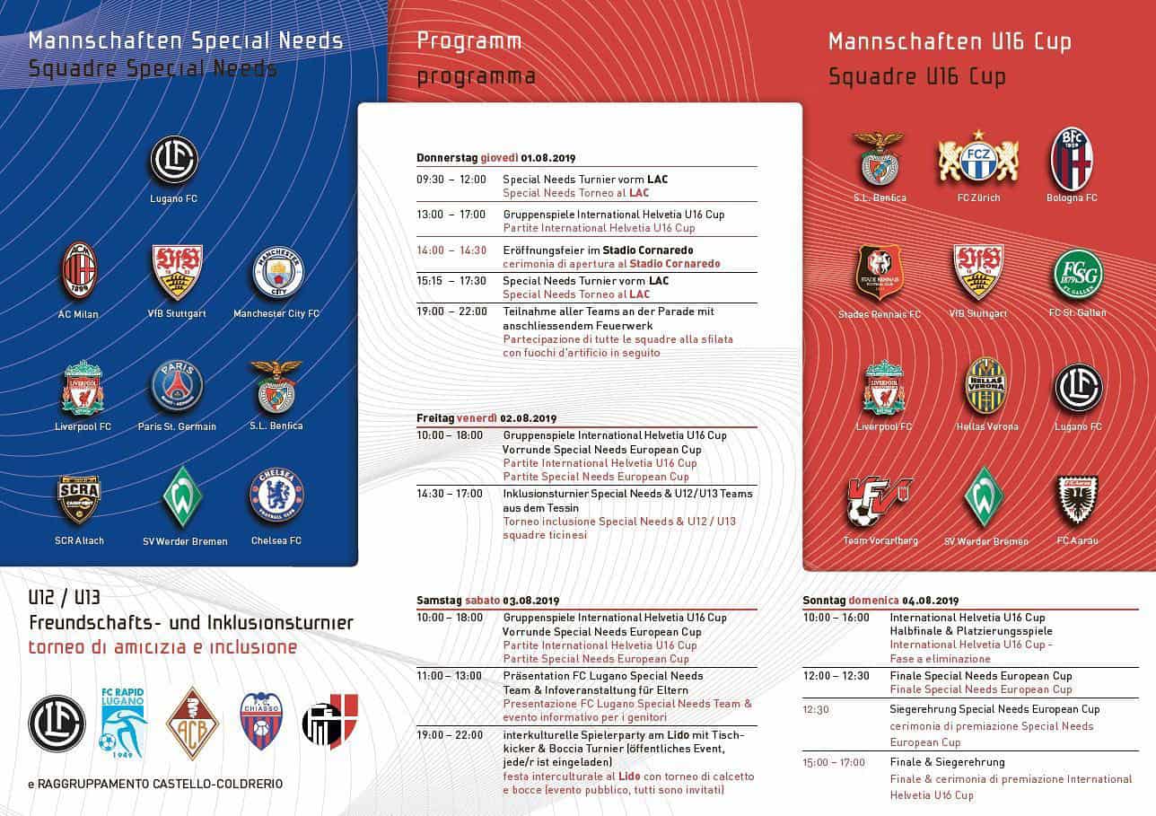 International Helvetia U16 Cup ||| 1-4 Agosto 2019