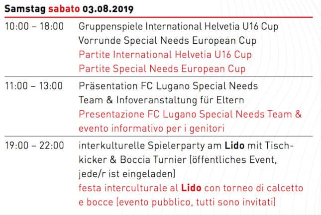 International Helvetia U16 Cup: Start !!! 9