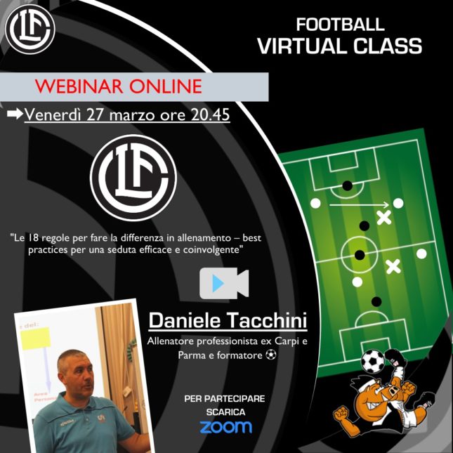 E' tempo di formazione: nasce il progetto Football Virtual Class