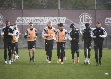 Un'immagine di un allenamento dell'FC Lugano