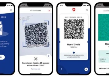 Certificato Covid sull'app della COnfederazione Covid Cert