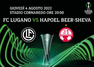 FC Lugano-Be'er Sheva, biglietti in vendita da domani
