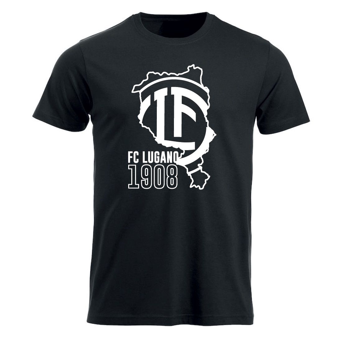 T-shirt Ticino Bianconero